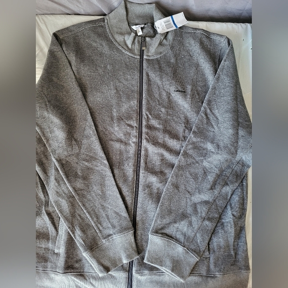 NEW Calvin Klein Charcoal Zip-Up Jacket, Size XL - Picture 4 of 5